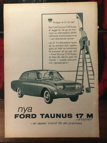 Ford Taunus 17 M Super 1960 snnons