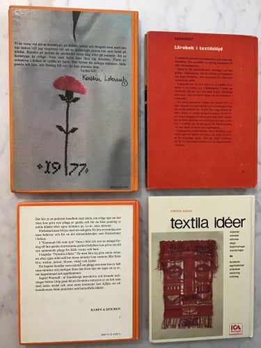 Textil böcker 4st