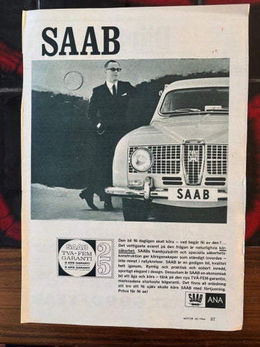 SAAB annons från 1964