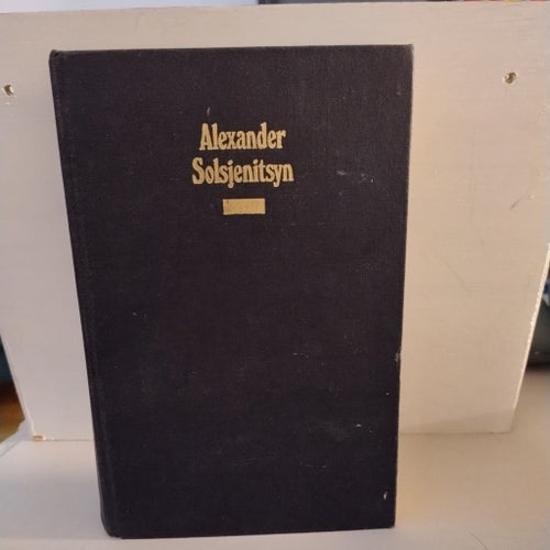 Äldre inbunden bok av Alexander Solsjenitsyn - W&W Svart/Guld (Retro)