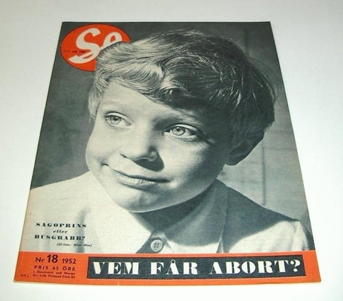 SE nr 18 1952 - Prins Carl Gustaf, Victor Sjöström, Hitler