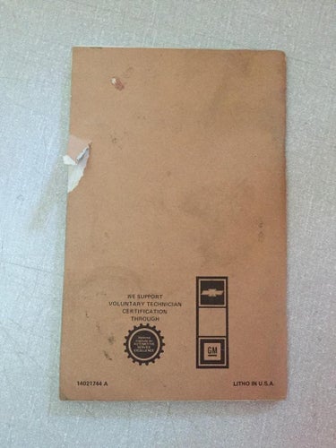 1981 Chevrolet Owner's Manual