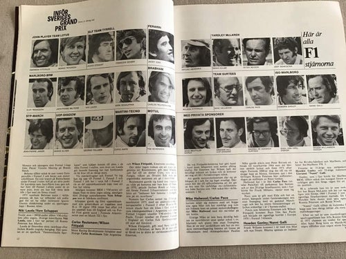 IMS MOTORSPORT NR 4 1973 F1 STJÄRNOR,HANKIRALLYT,KAK RALLYT,RALLY,RALLYCROSS,