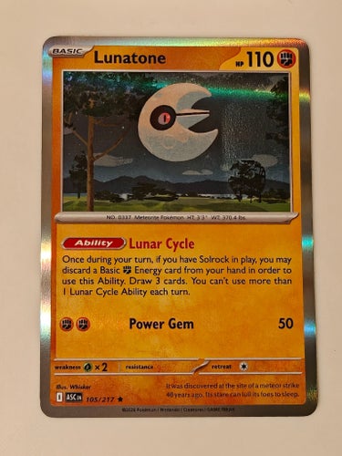 Lunatone 105/217 Ascended Heroes Pokemonkort