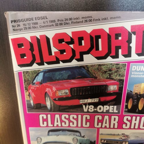 Bilsport 26, 1988