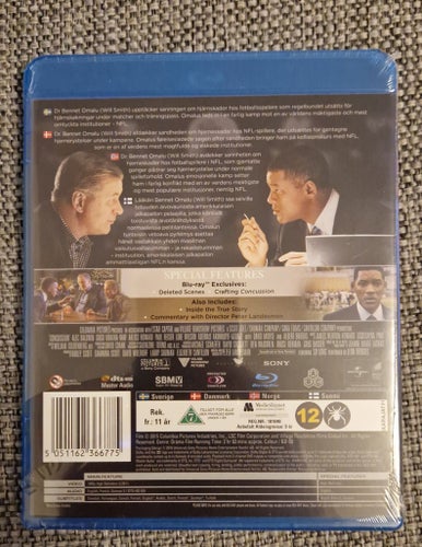 Concussion bluray svensk utgåva (Ny, inplastad)