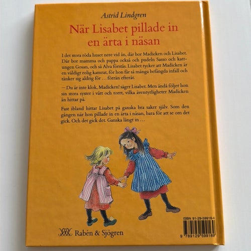 När Lisabet pillade in en ärta i näsan av Astrid Lindgren