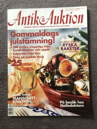 Antik & Auktion 12/2007 - Ornament, manschettknappar m m