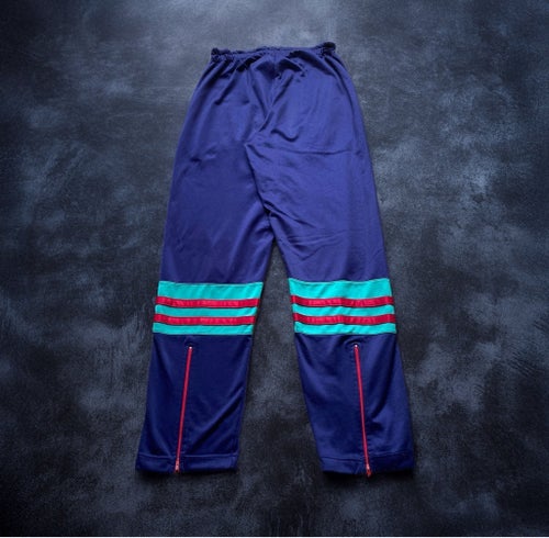 80s 90s vintage colorblock trackpants trainer pants size S retro nostalgia vtg