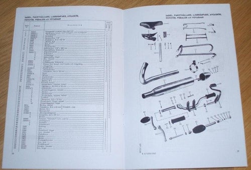 Monark Moped 1232 & 1242 Reservdelskatalog