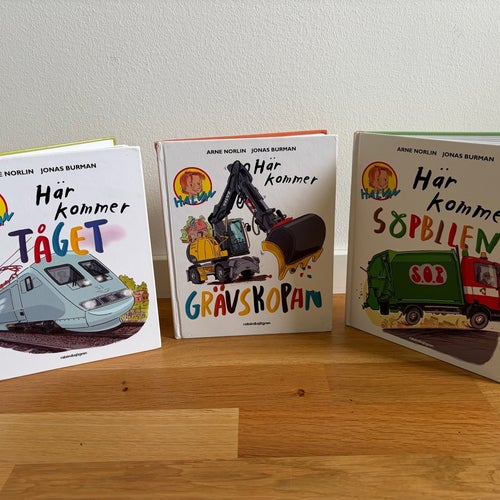 Halvan -Här kommer… tåget, grävskopan, sopbilen av Arne Norlin