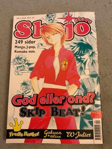 Shojo Stars tidning ~ 2008.04 - svenska manga anime antologi shoujo
