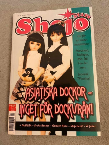 Shojo Stars tidning ~ 2008.04 - svenska manga anime antologi shoujo