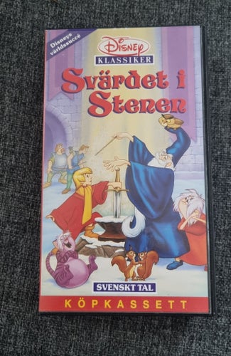 Svärdet i Stenen vhs Disney