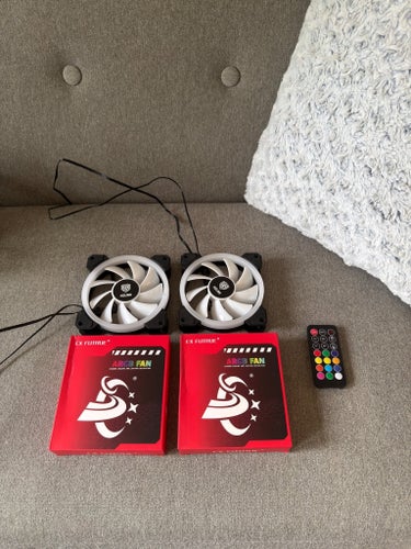 2x Kolink 120mm + 2st RGB-fläktar med RGB-kontroll