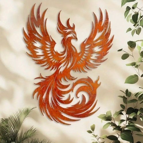 Phoenix Metal Wall Art, ca 40 x 30 cm NY