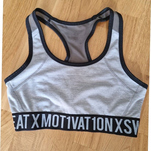 Grå sport-bh, H&M, stl.XS
