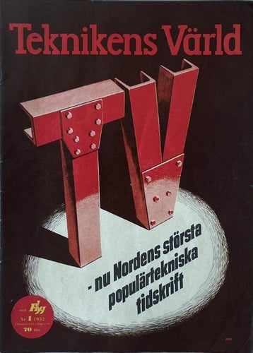 TV 1 1952 Karl-Erik Övergård, Uno Duzäll, SAAB 35 Draken, Stellan Wihlander