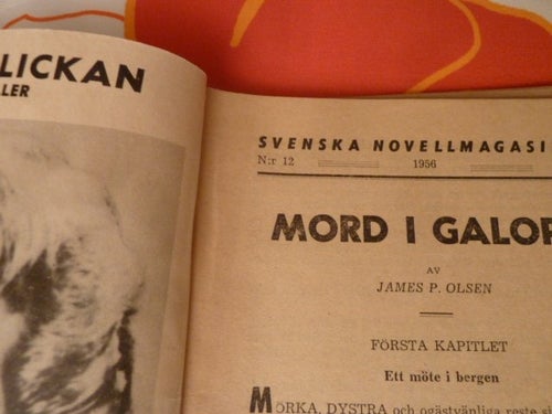 TIDNING, 2 STYCKEN NOVELLMAGASINET, NR 12 - MORD I GALOPP, NR 21 - VILDEN FRÅN T