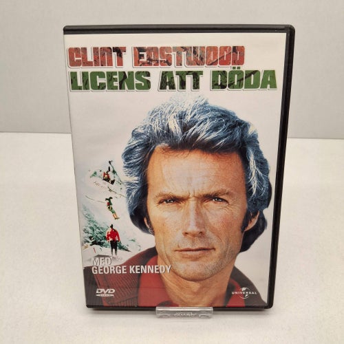 Licens att döda - Clint Eastwood - Region 2, DVD-Film, Svensk text, Fint skick