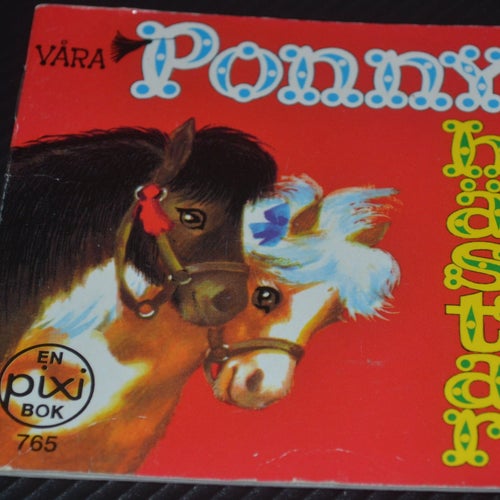 Äldre Pixibok Våra ponnyhästar