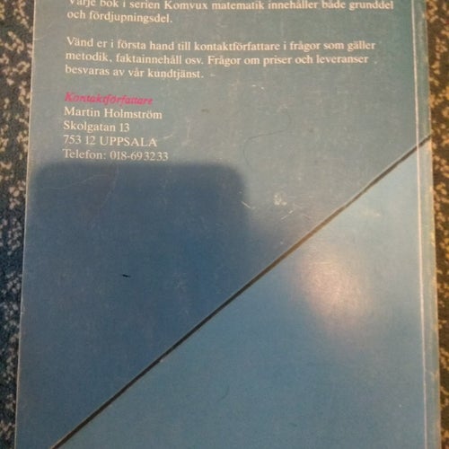 Komvux Matematik, etapp 2 av Holmström Smedhamre