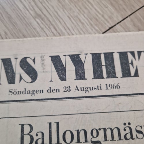 Dagens Nyheter Söndagen den 28 Augusti 1966