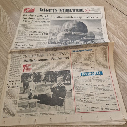 Dagens Nyheter Söndagen den 28 Augusti 1966