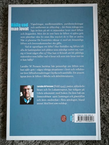 Hålla vad man lovat - Larsåke W Persson