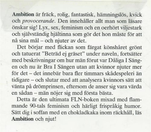AMBITION - Julie Burchill ( INBUNDEN )