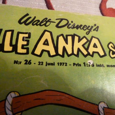 KALLE ANKA & C:O NR26, 22/06/1972,