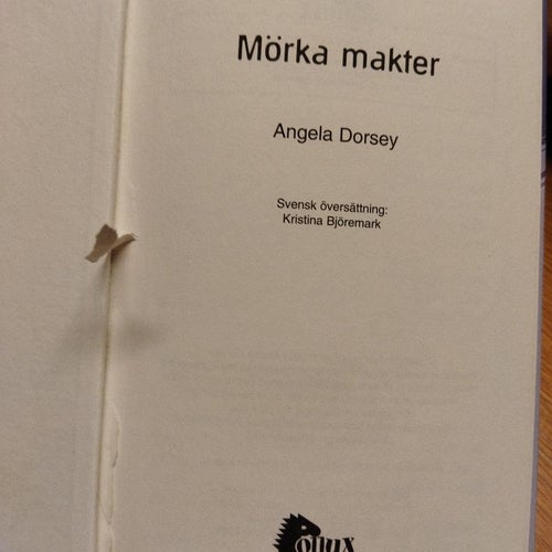 Mörka Makter - Angela Dorsey. Fine plus