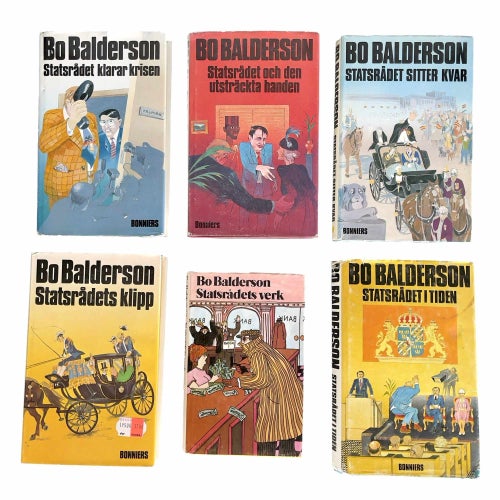 Bo Balderson - Bokpaket 6 inbundna titlar, Bonniers med original skyddsomslag