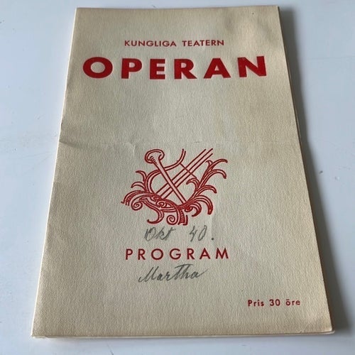 Programblad Martha