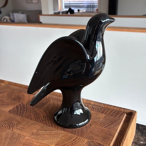 GULDKROKEN FÅGEL DUVA LJUSSTAKE