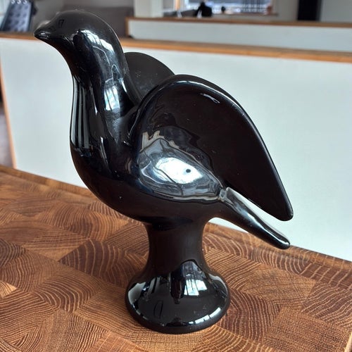 GULDKROKEN FÅGEL DUVA LJUSSTAKE