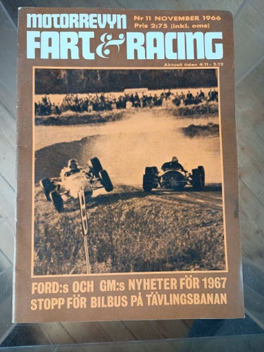 Motorrevyn Fart & Racing Nr 11 November 1966
