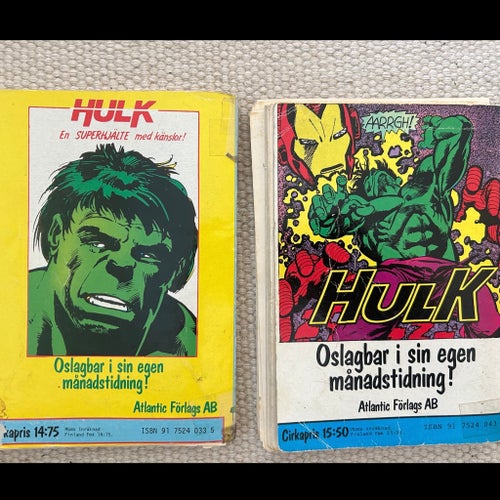 Hulk Superseriepocket nr 6 + nr 7