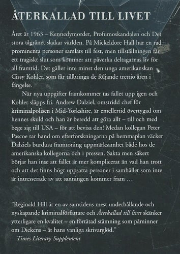 ÅTERKALLAD TILL LIVET - Reginald Hill ( INBUNDEN )