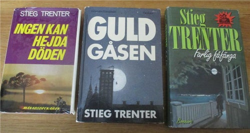 Tre böcker av Stieg Trenter, Svenska deckare