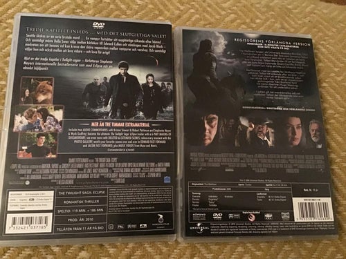 THE WOLFMAN ANTHONY HOPKINS /THE TWILIGHT SAGA ECLIPSE DVD
