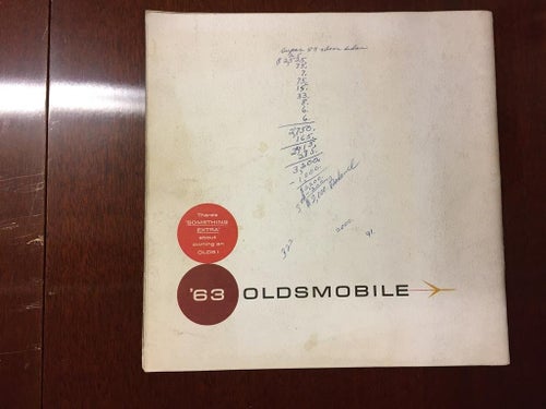Försäljningsbroschyr Oldsmobile 1963