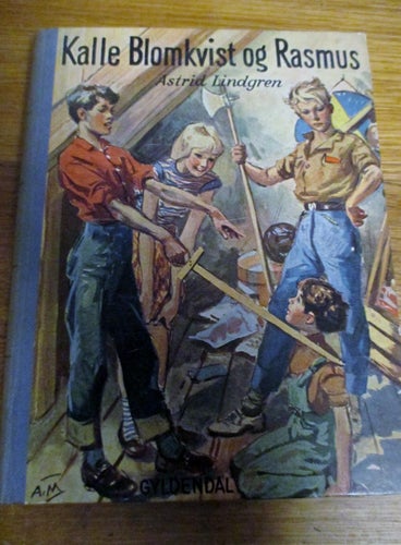 Astrid Lindgren, Kalle Blomkvist og Rasmus, 1955, på Danska