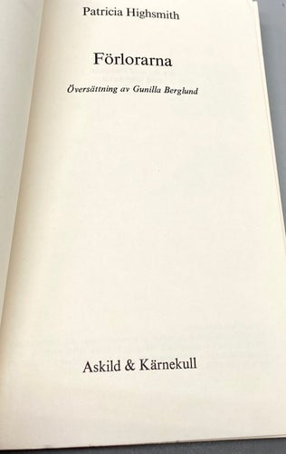 Förlorarna av Patricia Highsmith