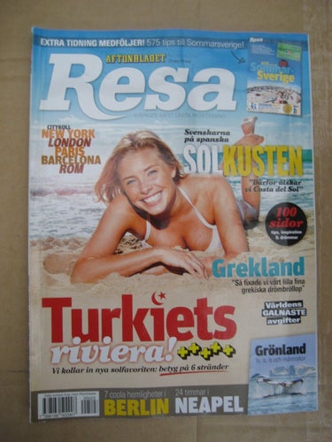 Resa Nr:3-2012 + Bilaga med Sommar-Sverige (Spanska Solkusten, Turkiet, Greklan