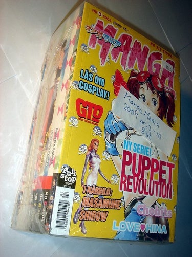 8 st MANGA MANIA (svensk) NYA OLÄSTA 2004 3-10