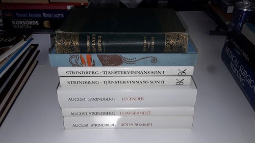 7 st August Strindberg böcker från 1919-framåt