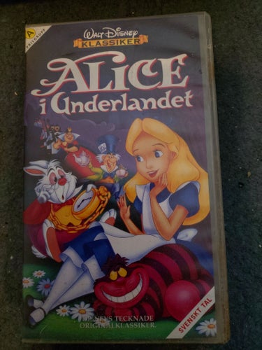 Disney klassiker Alice i underlandet vhs