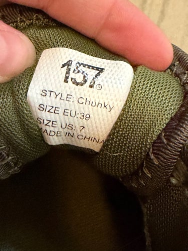 157 Chunky Sneakers i Grön, Storlek 39