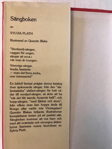 SÄNGBOKEN Sylvia Plath 1977
